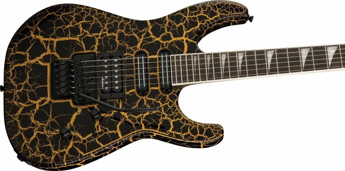 NEW! Jackson X Series Soloist SL3X DX guitar Yellow Crackle pre