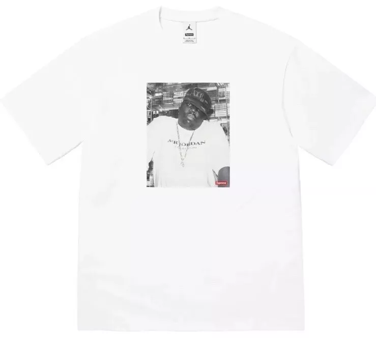 Supreme Michael Jordan Biggie B.I.G. Chemise homme taille MOYENNE rare épuisée rap