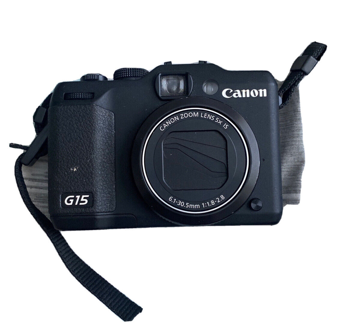Canon PowerShot G15 12.1MP Digital Camera - Black for sale online 