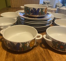 ❤ Villeroy & Boch Acapulco 18 teile 9 x Suppentassen mit 9 x Unterteller ❤