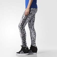 Adidas INKED LEGGINGS Tight Yoga Running gym ALLOVER PRINT Pant Womens sz XS NWT