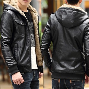 winter faux leather jacket