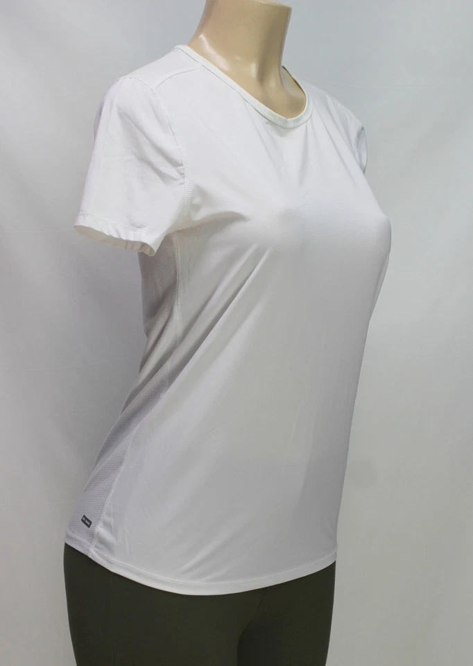 Camiseta Feminina Danskin Now Manga Curta Elástica Branca Tamanho P - Imagem 4 de 4