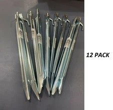 Lof of **12** COGHLAN'S Large Heavy Duty Tent Yard Canopy Stakes 12" Steel 9813