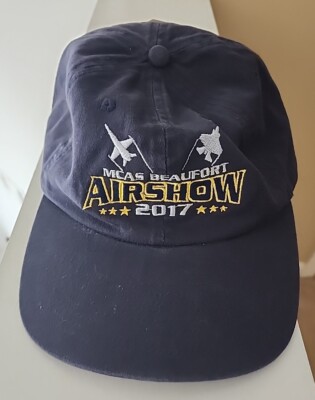 NWT The Game American Threads 2017 MCAS Beaufort Airshow Strap-Back Hat/Cap Blue