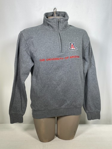 University of Arizona Wildcats 1/4 Zip Gray Campus Sweatshirt Women's XS - Picture 5 of 11