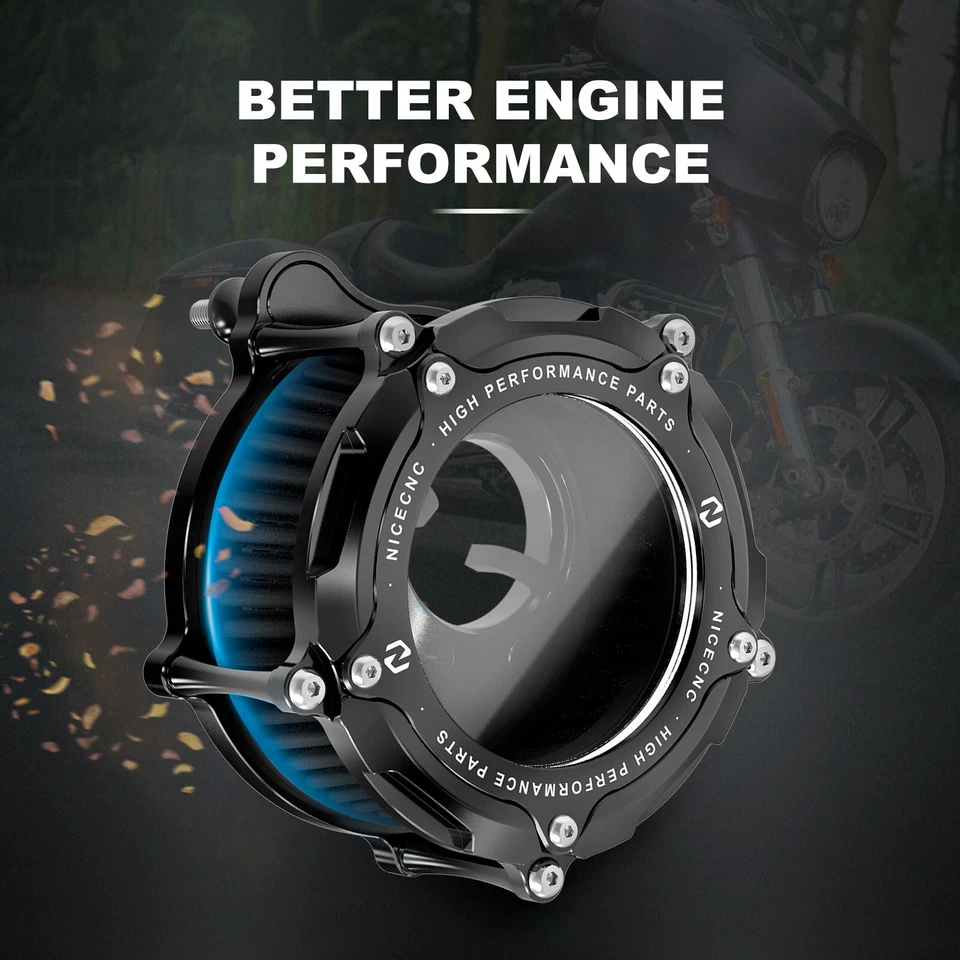 Air Cleaner Intake Filter For Harley Freewheeler FLRT Tri Glide Ultra FLHTCUTG Foto 4 de 4