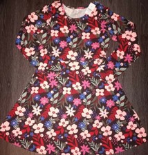 Girls justice multi floral dress size 12 new