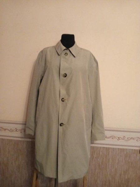 Men Bugatti Trench Coat Beige 46 / 3XL / 54 #6BD9