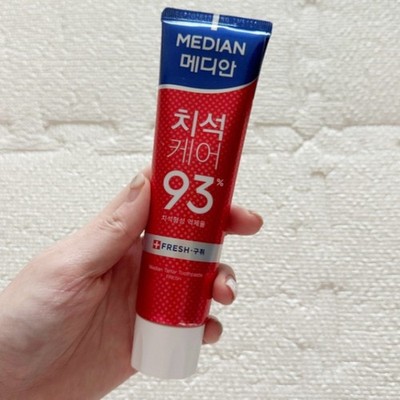 MEDIAN Dental IQ 93% Toothpaste 120g Max Fresh RED Amore New Brand made KOREA