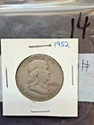 1952-D Franklin Half Dollar 90% Silver - VF - Denver Mint #14