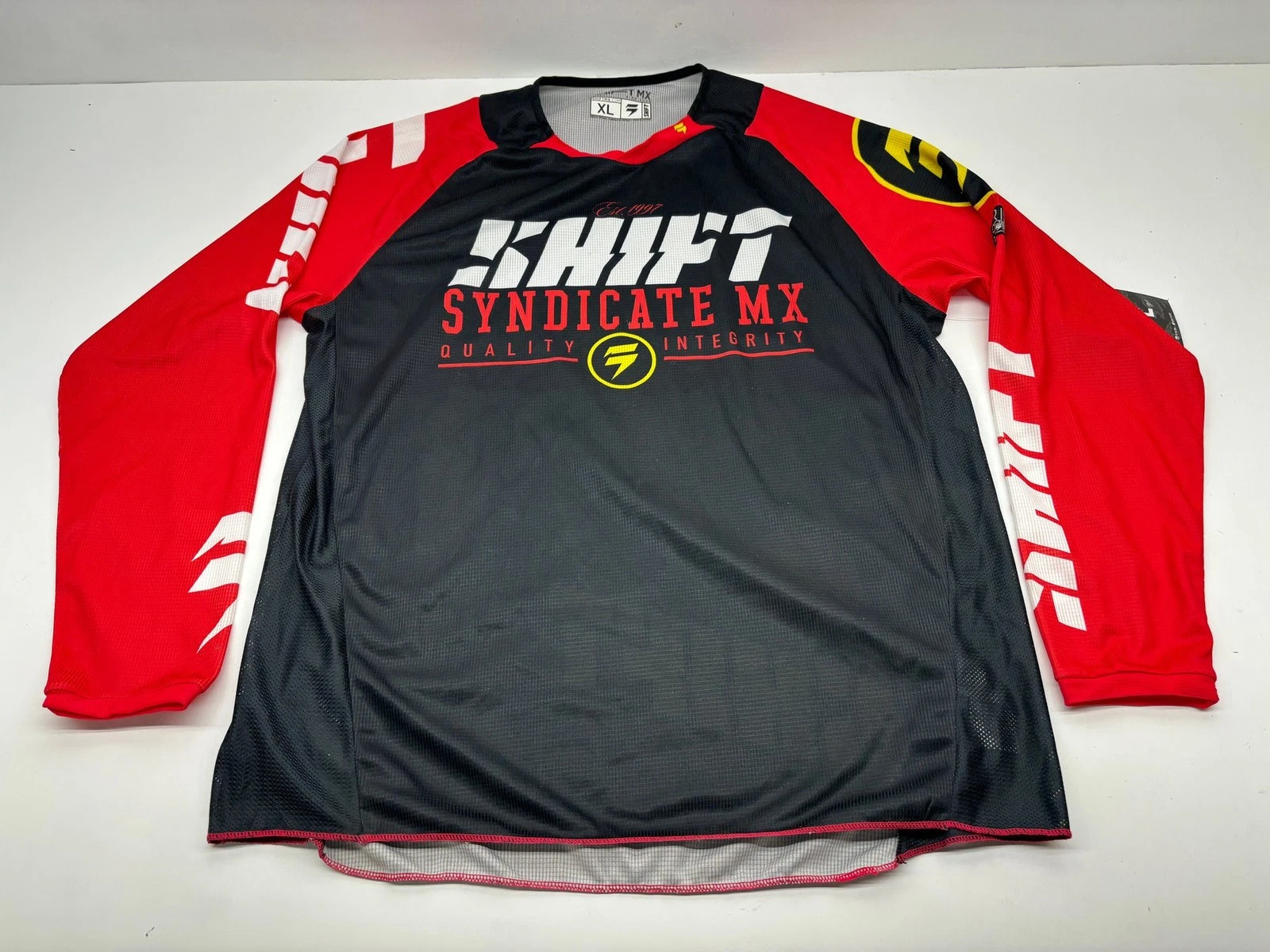 Shift Men's Jersey X Large Black White Red XL Riding Shirt Apparel Gear MX