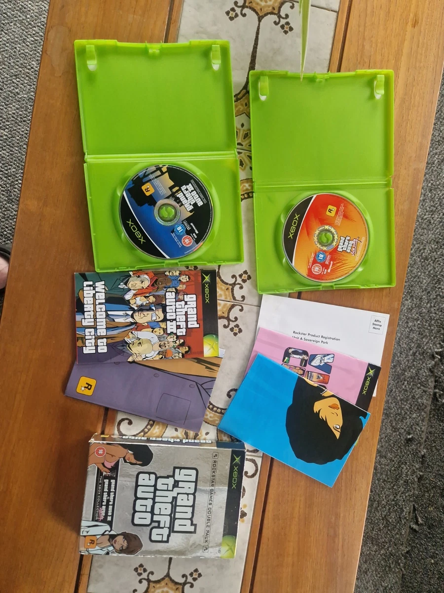 Double Pack XBOX - GTA III (avec Notice) + Vice City (sans Notice) - Rockstar Games - Français