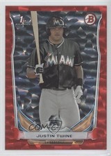2014 Bowman Draft Red Ice 64/150 Justin Twine #DP41 c7y