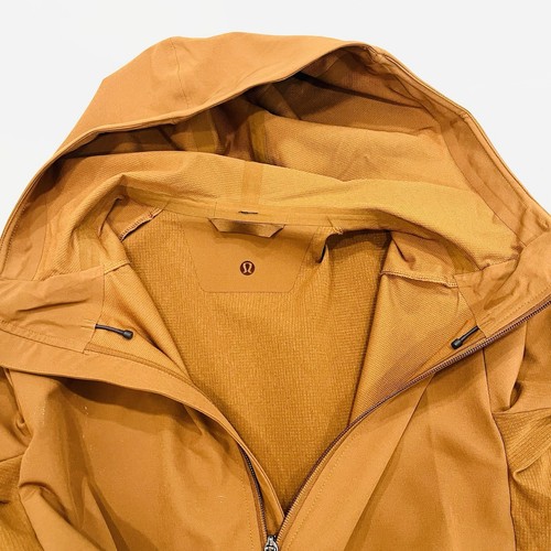 Lululemon Men Warp Light Packable Jacket Water Repellent Copper Brown Large NWOT - Picture 5 of 11