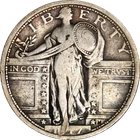 1917-P Type 1 Standing Liberty Quarter - Heavy Scatch