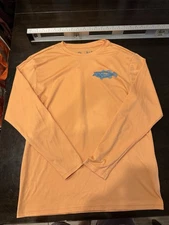 Whataburger Fishing Club M Tumbleweed Long Sleeve Peach Breathable Fishing Shirt