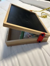 2-sided Art Box Dry Erase/Chalkboard Portable Easel