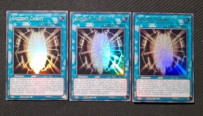 3x Uralter Gesang  Ultra Rare Holo   Englisch    Playset MZMI