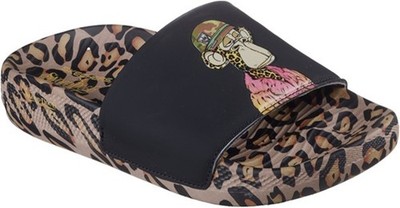 Skechers Snoop Dogg Bombay Slide Leopard, Damen Badepantolette, Gr. 37-40
