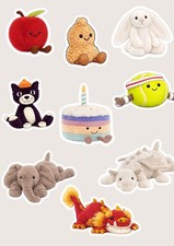 9 Jellycat   Stickers  