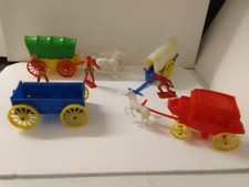 Vintage Tudor Rose  Plastic Cowboy Wagon Train 1950/60s