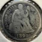 1890-P Seated Liberty Dime