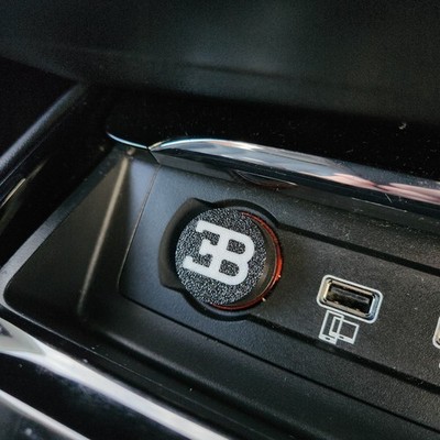 Bugatti Cigarette Lighter Cover Button Universal 12V Socket Plug Cap Gift