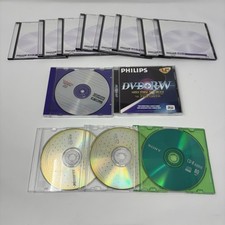 Rewritable DVD / CD Lot Of 13 Sony, Memorex, Philips, Maxell