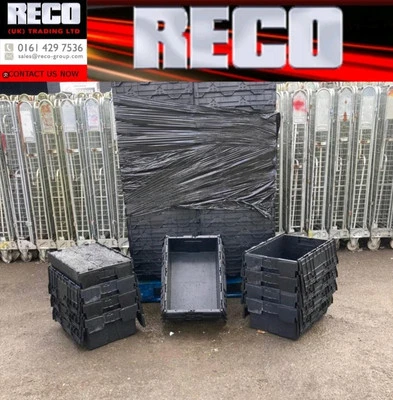 20 x LARGE USED TOTE BOX / ALC / STORAGE BOX CRATE 600x400x300mm - Image 1 of 2