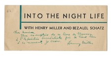 Henry MILLER / Carte
