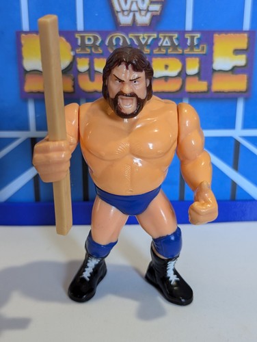 WWF Hasbro Hacksaw Jim Duggan w 2x4 - WWE Mattel L...