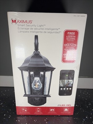 Maximus Kuna SPL11-07A-W4-BKT Smart Security Light WiFi Camera ~ SEALED