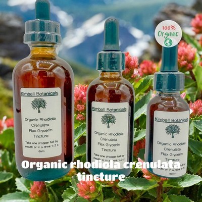 Organic Handcrafted Rhodiola Crenulata Vegetable Glycerin Tincture Double