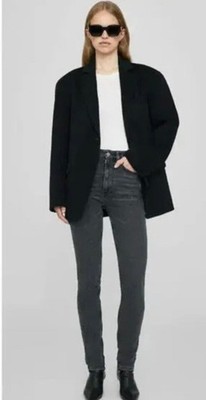 ANINE BING Beck High-rise Skinny Jeans In Grey NWT 26 $239