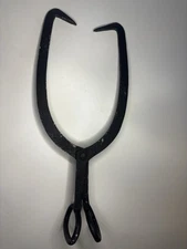 Vintage Farm Rustic Primitive Ice Tongs Metal