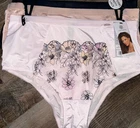 Daisy Fuentes Womens Hipster Underwear Panties 3-Pair Nylon Lace (A) ~ 3X
