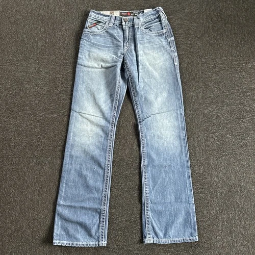 Ariat Work Flame Resistant M4 Low Rise Boot Cut Jeans Mens Size W29 L34 NEW