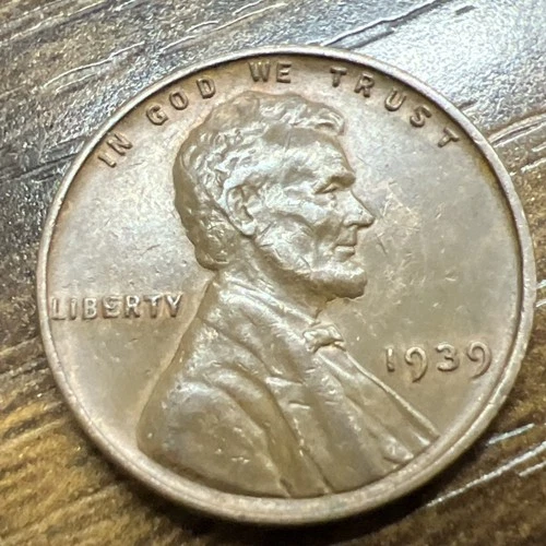 Outstanding 1939 Lincoln Wheat Cent Penny Actual Coin Save A lot Good Addition