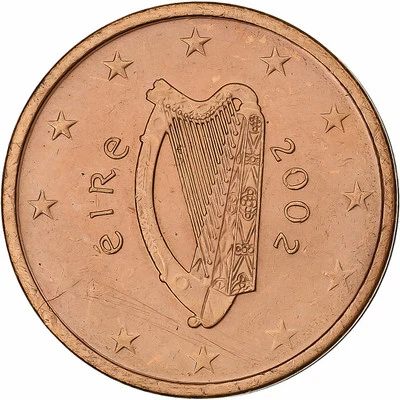 Irlande, 2 Euro Cent, 2002, Dublin, Cuivre plaqué acier, SUP+ - Photo 1/2