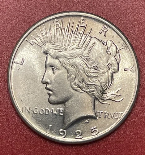 1925 P Peace Silver Dollar, Choice to Gem Uncirculated.  Better Date.