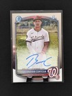 Brayan Cortesia 2025 Bowman Chrome Auto 1st Bowman Washington Nationals