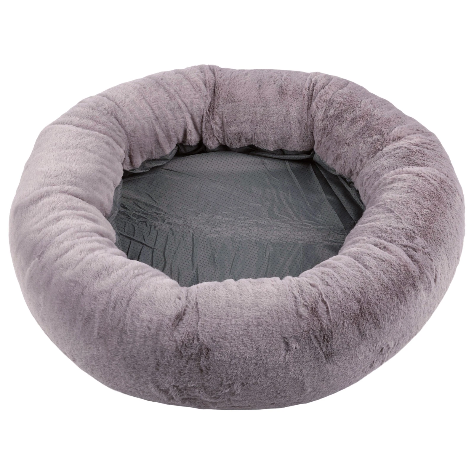 PETMAKER 30in Donut Dog Bed Cat Bed for Medium Pets, Puppy Essentials