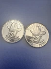 Sam's Town Sam Boyd 1910-1993 2x 1 oz .999 Silver Rounds Total 2 oz
