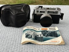 Yashica Electro 35 G Rangefinder Film Camera w/45mm f1.7 Lens  Case Working