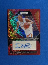DANIEL GIBSON 2024 PANINI PRIZM DRAFT PICKS RED SHIMMER AUTO #11/11 TEXAS
