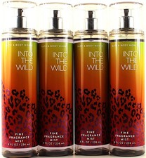 QTY 4 - Bath Body Works INTO THE WILD Fine Fragrance Body Mist Spray 8Oz