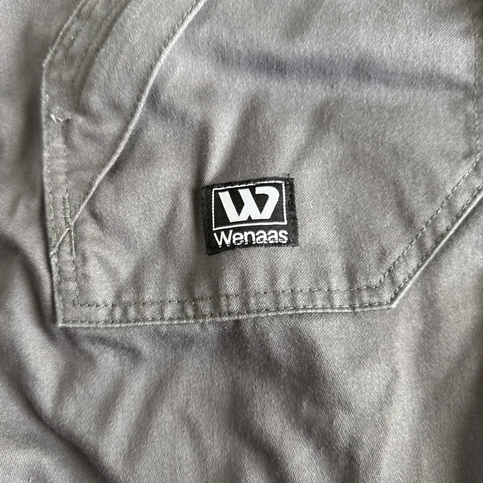 WENAAS USA FR Work Jacket HRC 2 Mens 3XL Gray Canvas Reflective Flame Resistant - Image 4 of 4