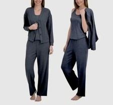 Live 2 Lounge Women's 3-Piece Textured Lounge Set, Blue Medium