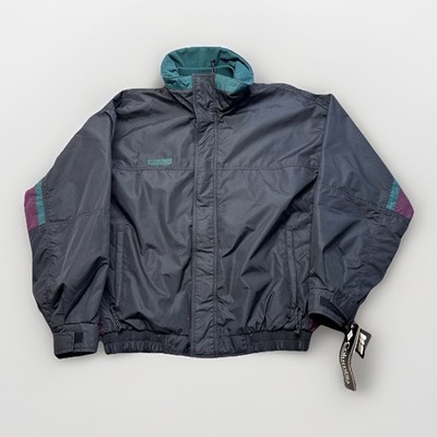 Vtg Columbia Bugaboo Ski Jacket Mens L Color Black Purple Green 90s Streetwear